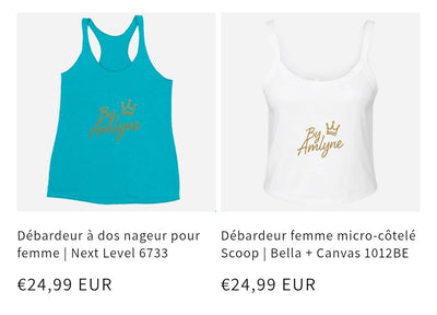 Collection femme été - By Amlyne