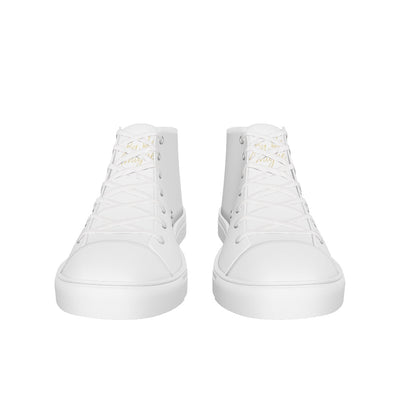 Baskets hautes en toile femme